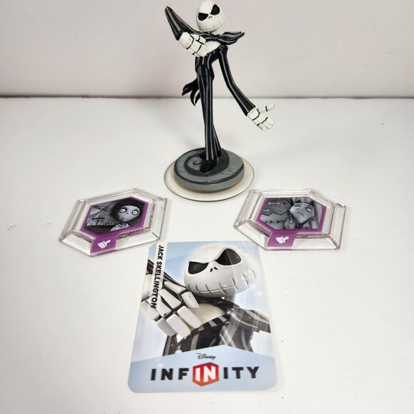 Disney Infinity Jack Skellington Power Disk and Card - Picture 1 of 6